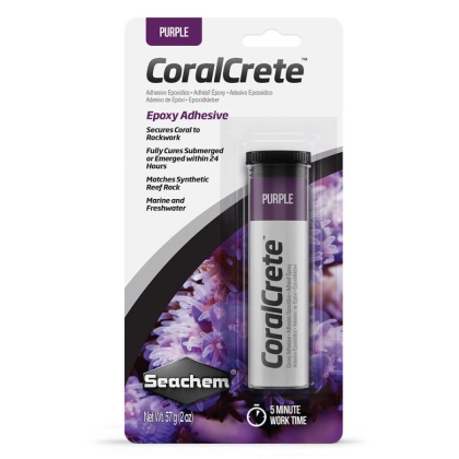 Seachem CoralCrete Purple Epoxy Adhesive - 2 oz