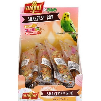 A&E Cage Company Smakers Parakeet Fruit Treat Sticks - 12 count