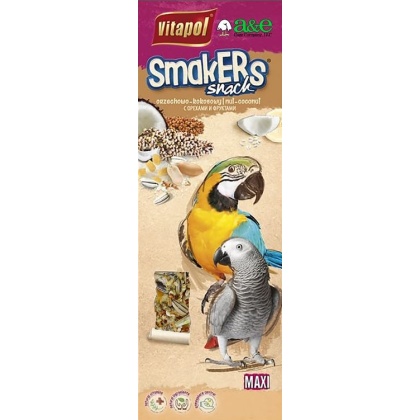 A&E Cage Company Smakers Parrot MAXI Nut/Coconut Treat Sticks - 2 count