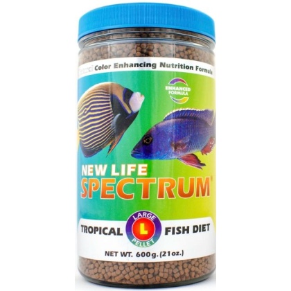 New Life Spectrum Tropical Fish Food Large Sinking Pellets - 600 g