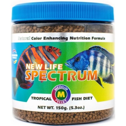 New Life Spectrum Tropical Fish Food Medium Sinking Pellets - 150 g