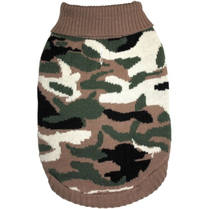 Fashion Pet Camouflage Sweater for Dogs - Medium