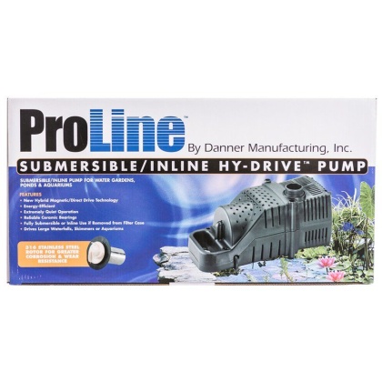 Pondmaster ProLine Submersible/Inline Hy-Drive Pump - 3,200 GPH with 20' Cord