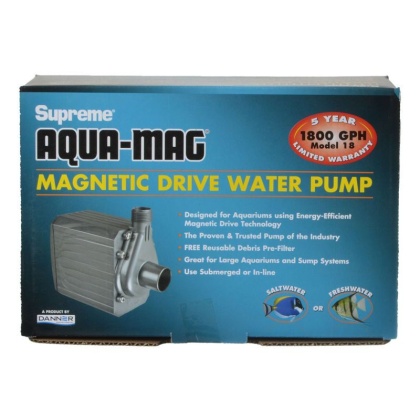 Supreme Aqua-Mag Magnetic Drive Water Pump - Aqua-Mag 18 Pump (1,800 GPH)