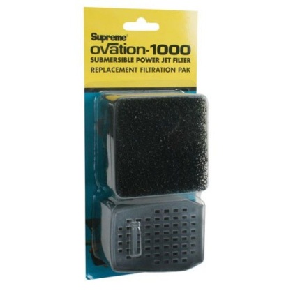 Supreme Ovation 1000 Replacement Filter Media Filter Sponge and Carbon Cartridge - 1 count