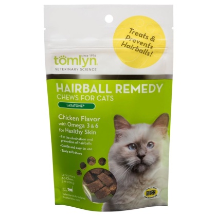 Tomlyn Hairball Remedy Chews for Cats - 60 Count