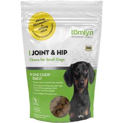 Tomlyn Joint and Hip Chews for Small Dogs - 30 count