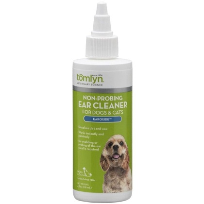 Tomlyn Non-Probing Ear Cleaner for Dogs and Cats - 4 oz