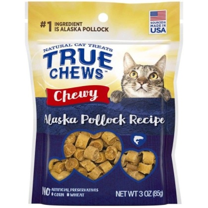 True Chews Chewy Alaska Pollock Recipe Cat Treats - 3 oz