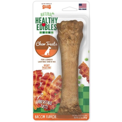 Nylabone Healthy Edibles Wholesome Dog Chews - Bacon Flavor - Souper (1 Pack)