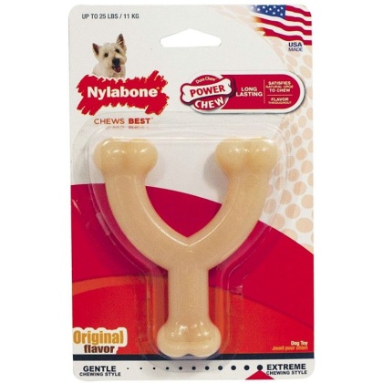 Nylabone Dura Chew Wishbone - Original Flavor - Regular - For Dogs up to 50 lbs