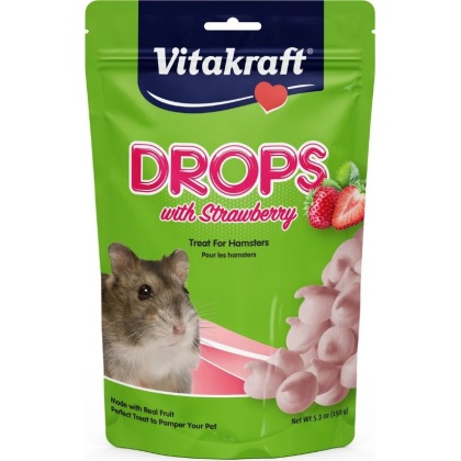 VitaKraft Drops with Strawberry for Hamsters - 5.3 oz