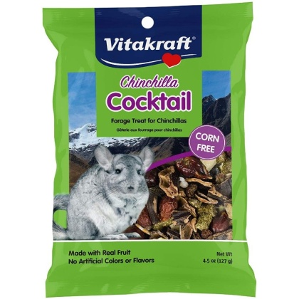 Vitakraft Chinchilla Cocktail Forage Treat Made With Real Fruit - 4.50 oz