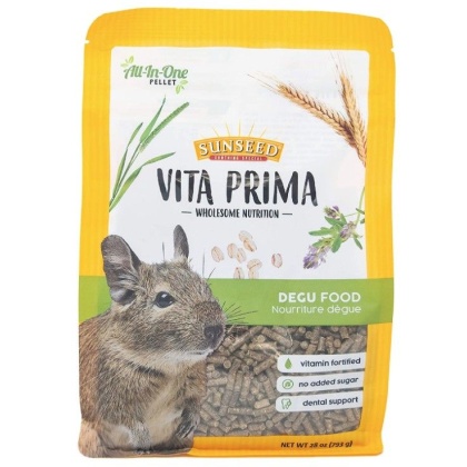 Sunseed Vita Prima All in One Pellet Degu Food - 28 oz