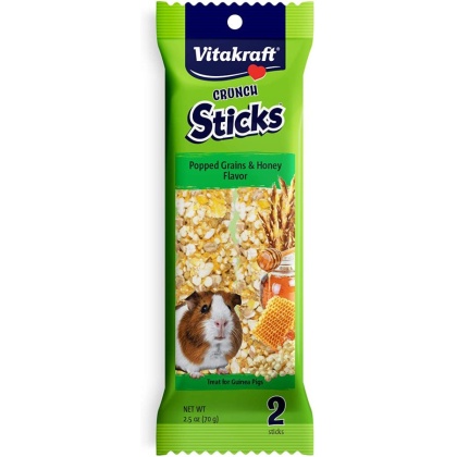 Vitakraft Guinea Pig Crunch Sticks with Popped Grains & Honey - 2 Pack - (2.5 oz)