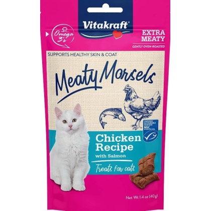 VitaKraft Meaty Morsels Chicken & Salmon Cat Treat - 1.4 oz