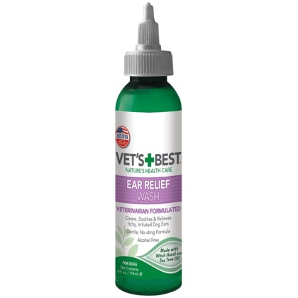 Vets Best Ear Relief Wash for Dogs - 4 oz