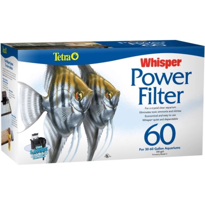 Tetra Whisper Power Filter for Aquariums - PF-60 (30-60 Gallon Aquariums)