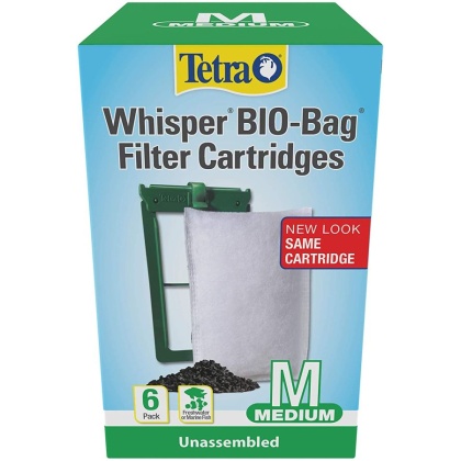 Tetra Whisper Bio-Bag Disposable Filter Cartridges Medium - 6 count