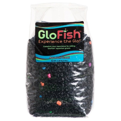 GloFish Aquarium Gravel - Black & Flourescent Mix - 5 lbs