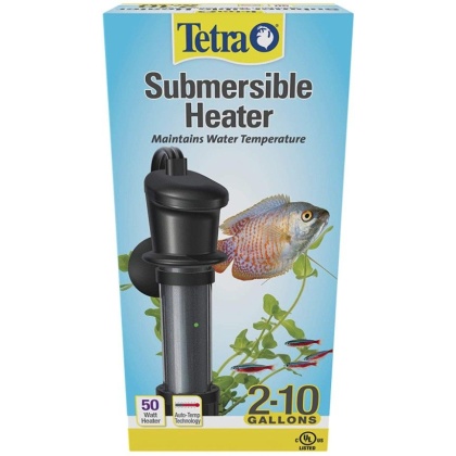 Tetra Submersible Heater - HT10 Heater - 50 Watt - (Aquariums 2-10 Gallons)