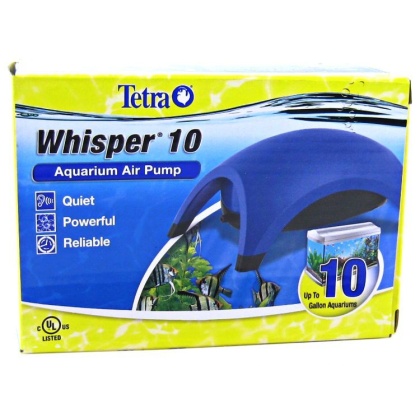 Tetra Whisper Aquarium Air Pumps (UL Listed) - Whisper 10 - Up to 10 Gallons (1 Outlet)