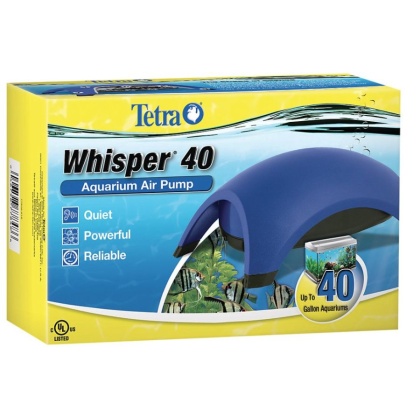 Tetra Whisper Aquarium Air Pumps (UL Listed) - Whisper 40 - Up to 40 Gallons (1 Outlet)