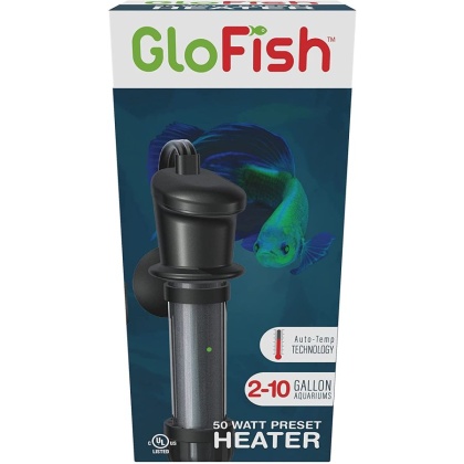Tetra GloFish Submersible Aquarium Preset Heater - 50 watt - Up to 10 gal