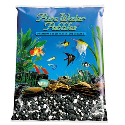 Pure Water Pebbles Aquarium Gravel - Salt & Pepper - 5 lbs (3.1-6.3 mm Grain)