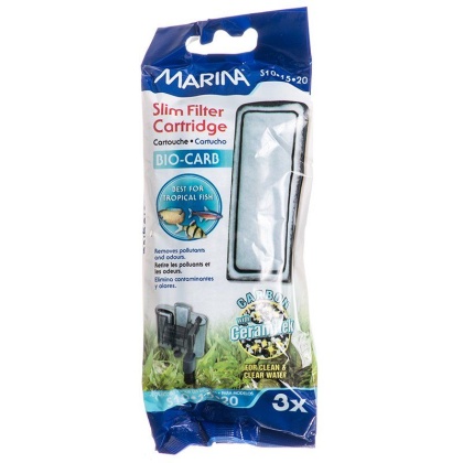 Marina Bio-Clear Slim Power Filter Cartridge - 3 Pack