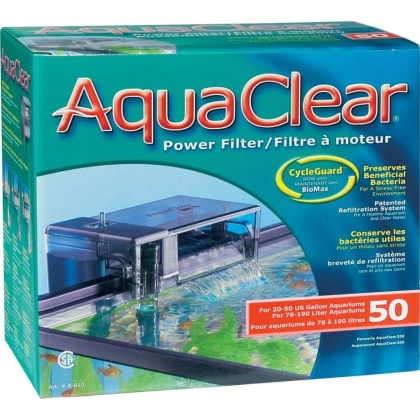 Aquaclear Power Filter - Aquaclear 50 (200 GPH - 20-50 Gallon Tanks)