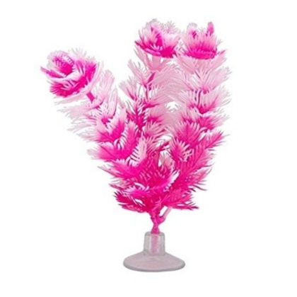 Marina Betta Foxtail Hot Pink/White Plastic Plant - 1 count