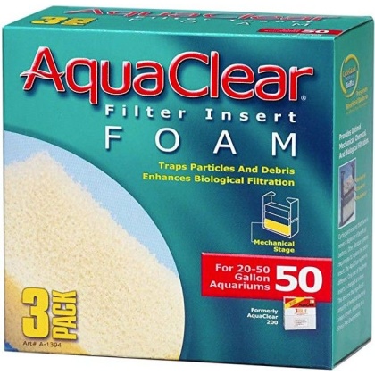 Aquaclear Filter Insert Foam - Size 50 - 3 count