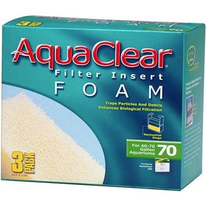 Aquaclear Filter Insert Foam - Size 70 - 3 count