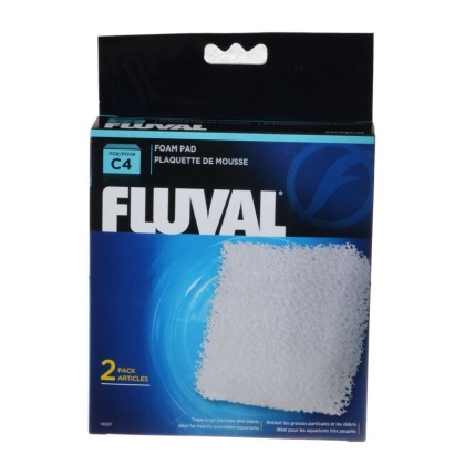 Fluval Power Filter Foam Pad Replacement - For C4 Power Filter (2 Pack)