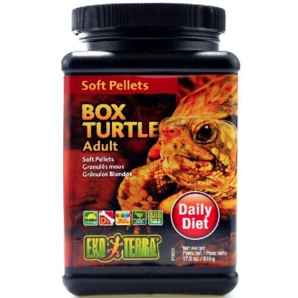 Exo Terra Soft Pellets Adult Box Turtle Food - 18 oz