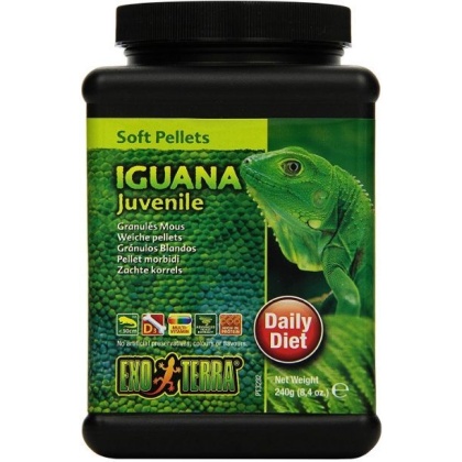 Exo Terra Soft Pellets Juvenile Iguana Food - 9.1 oz