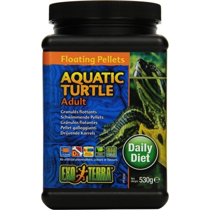 Exo Terra Floating Pellets Adult Aquatic Turtle Food - 18.6 oz