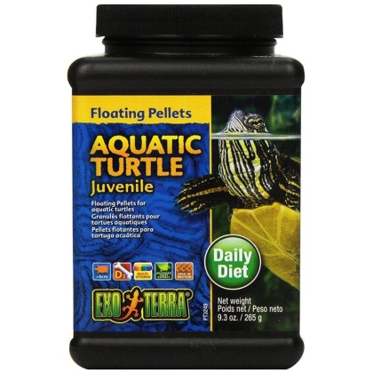 Exo Terra Floating Pellets Juvenile Aquatic Turtle Food - 9.3 oz