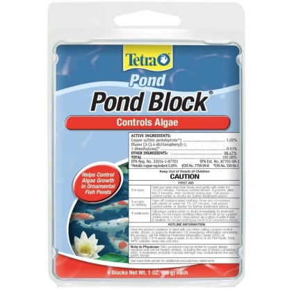 Tetra Pond Pond Block Algae Control Solution - 1 oz (4 Pack)