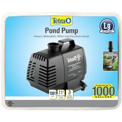 TetraPond Pond Pump - 1,000 GPH (For Ponds 500-1,000 Gallons)