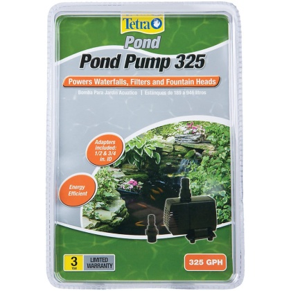 TetraPond Pond Pump - 325 GPH (For Ponds 50-250 Gallons)