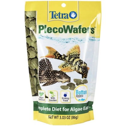 Tetra Pleco Wafers Complete Algae Eater Diet - 3.03 oz