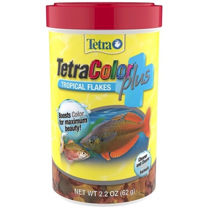 TetraColor Plus Tropical Flakes Fish Food - 2.2 oz