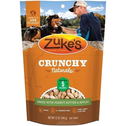 Zukes Crunchy Naturals With Peanut Butter & Apples - 12 oz