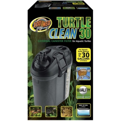 Zoo Med Turtle Clean 30 External Canister Filter for Aquatic Turtles - 1 count