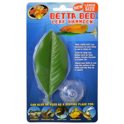 Zoo Med Aquatic Betta Bed Leaf Hammock - Large - 1 Count - (5\