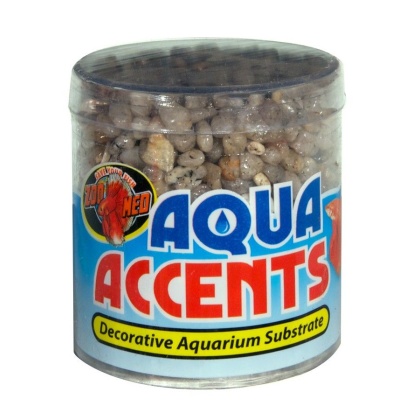 Zoo Med Aquatic Aqua Accents Aquarium Substrate - Light River Pebbles - .5 lbs