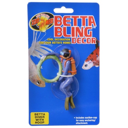 Zoo Med Betta Bling Diver with Hoop Decor - 1 Pack