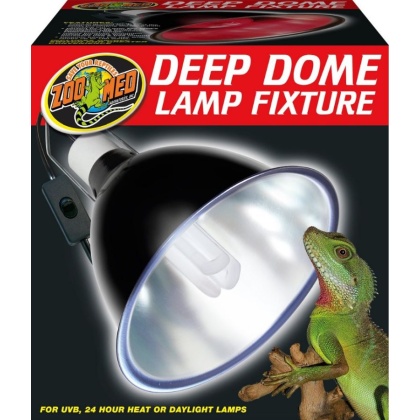 Zoo Med Deep Dome Lamp Fixture - Black - 160 Watts